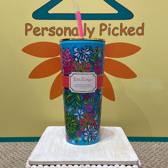 Tumbler with Straw in Wild Confetti by Lilly Pulitzer main image 1